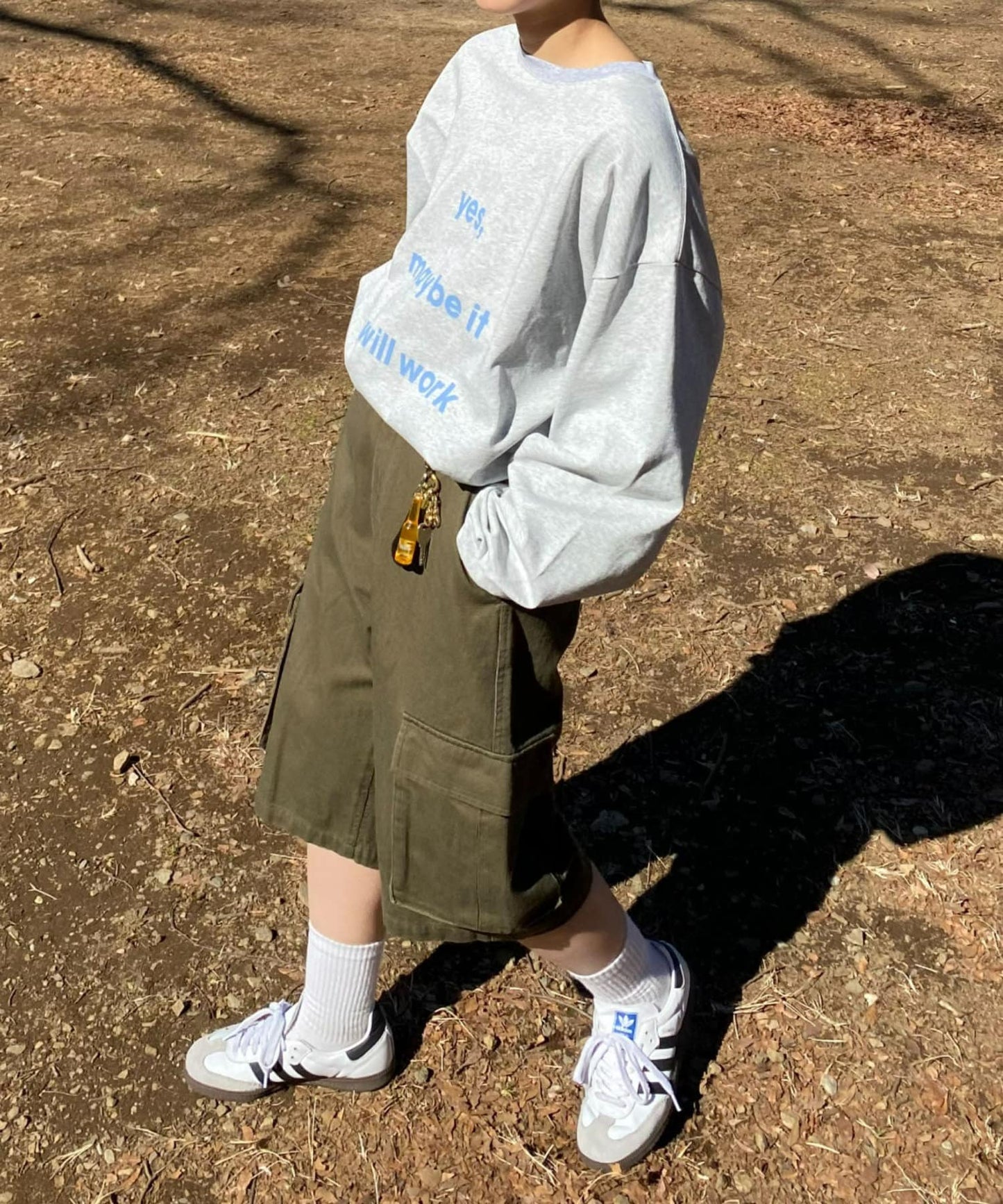 【UNISEX】半身貨物褲