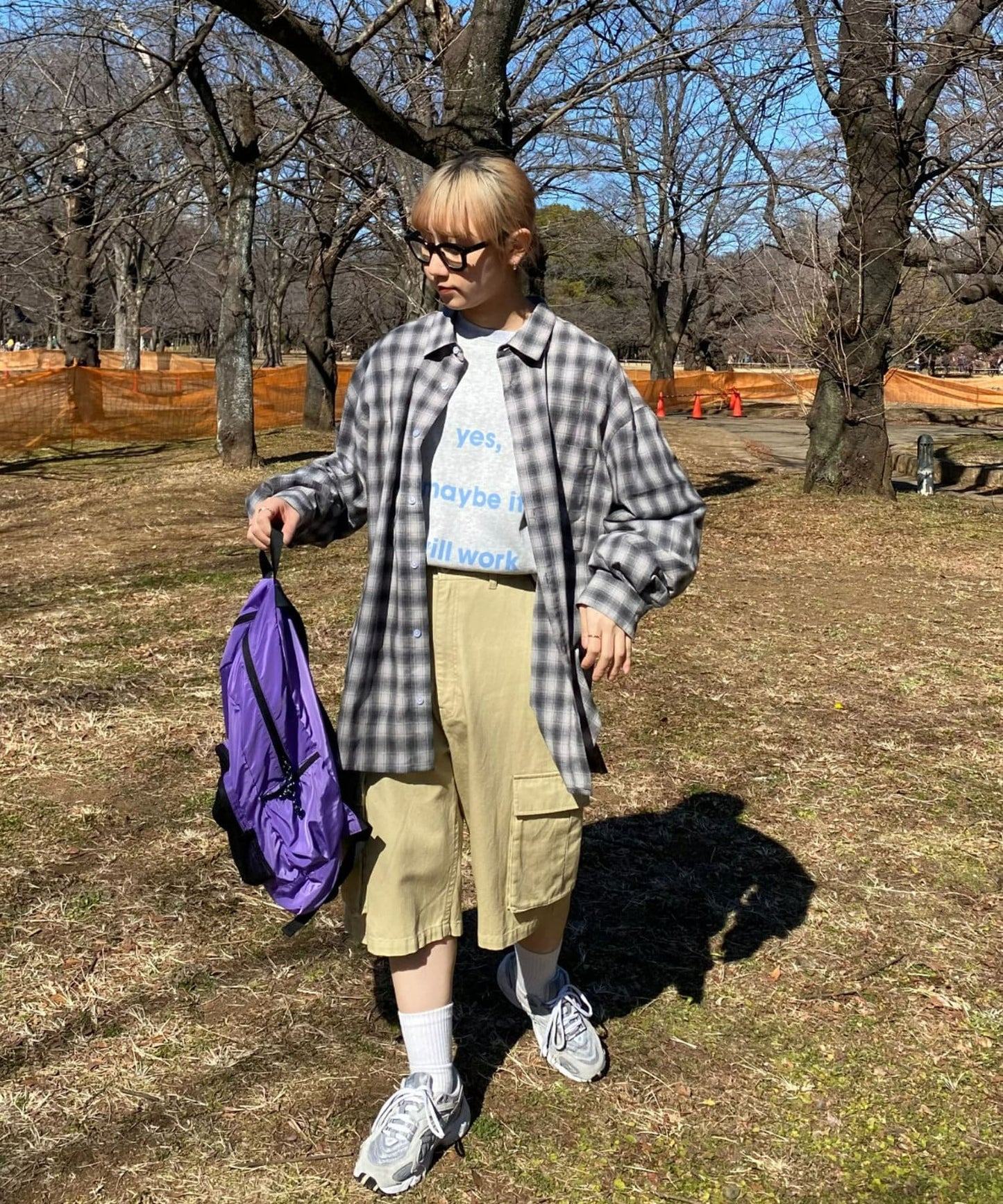 【UNISEX】半身貨物褲