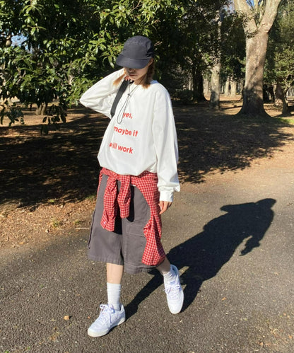 【UNISEX】半身貨物褲