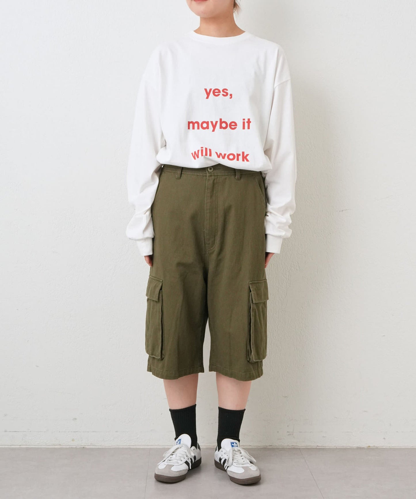 【UNISEX】半身貨物褲