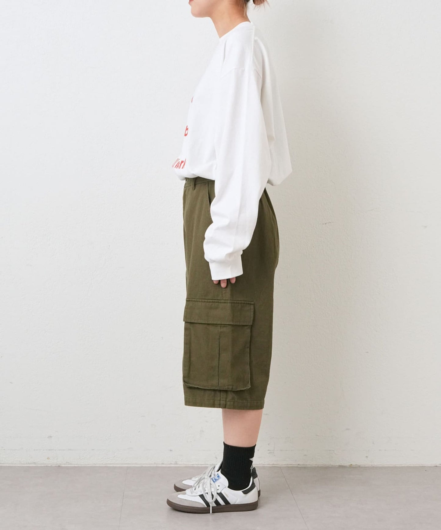【UNISEX】半身貨物褲