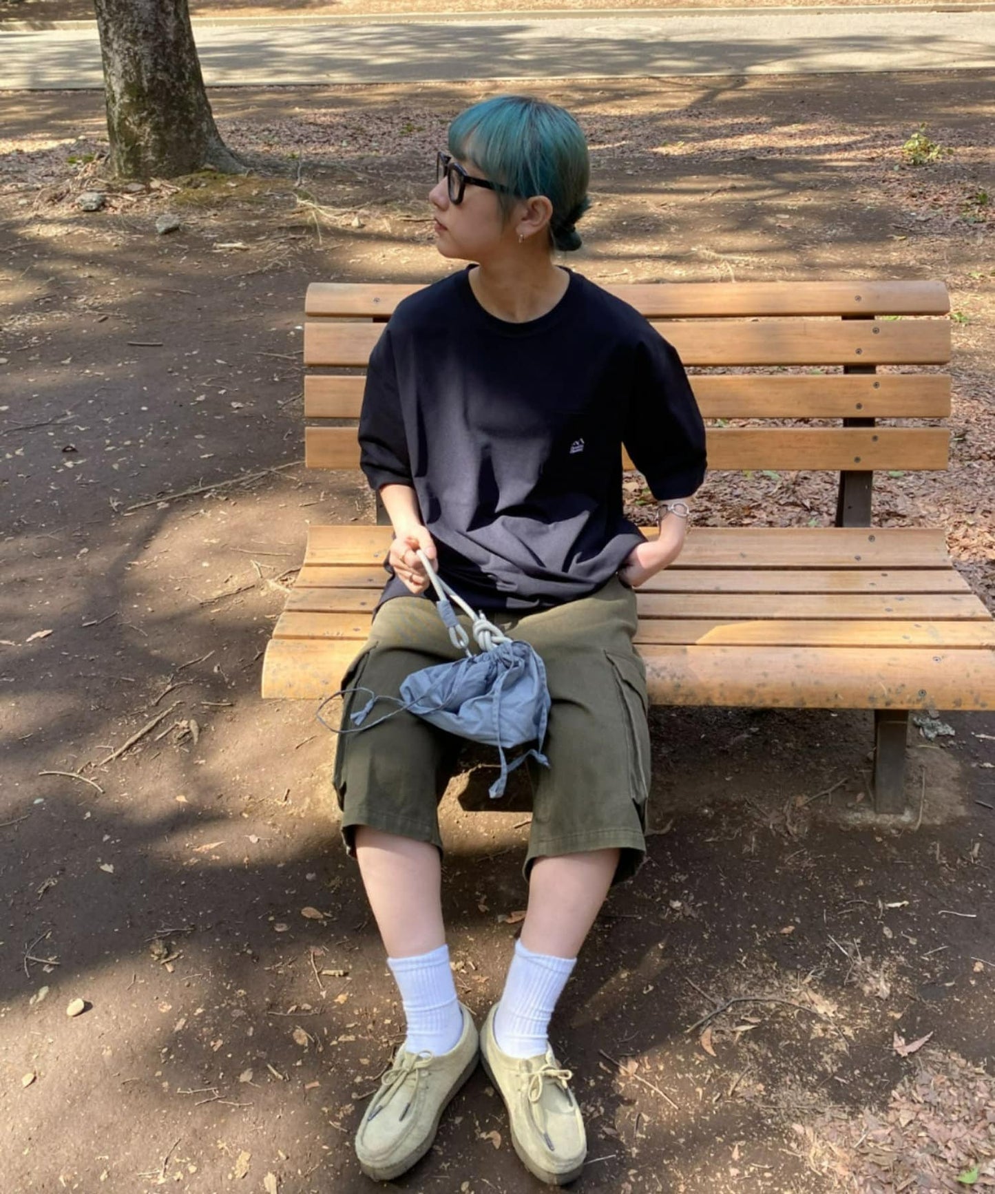 【Franklin Climbing】一點刺繡口袋短袖T恤