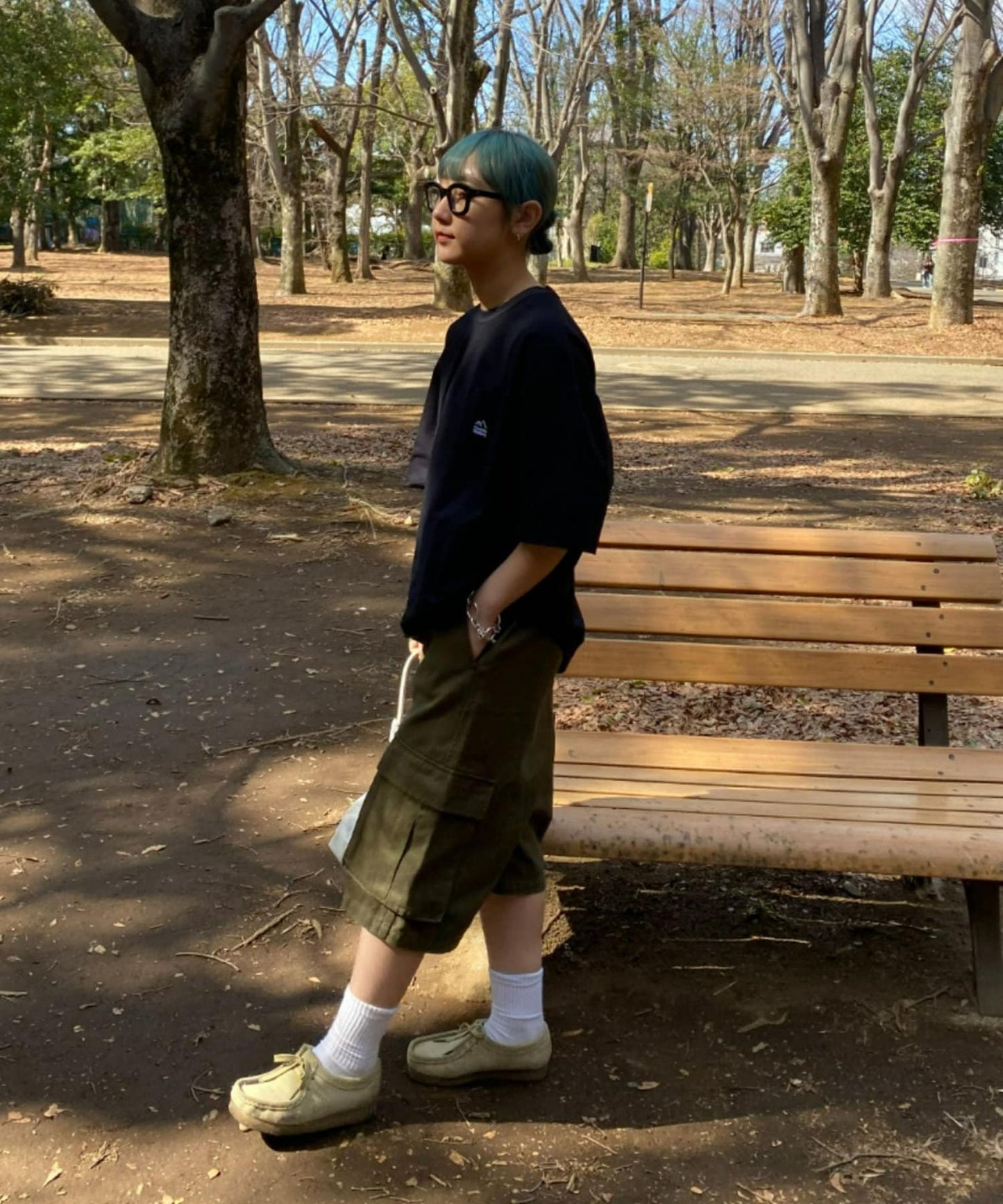 【Franklin Climbing】一點刺繡口袋短袖T恤