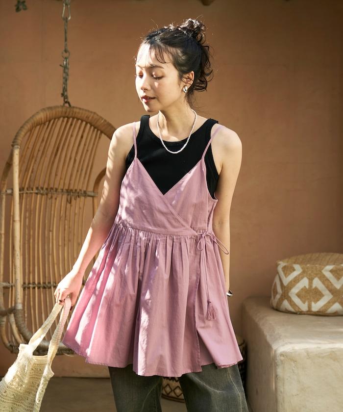 印度卡什米爾吊帶長款束腰襯衫