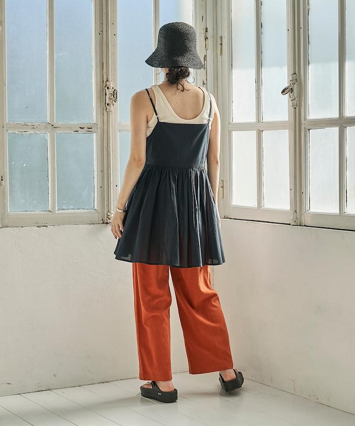 印度卡什米爾吊帶長款束腰襯衫