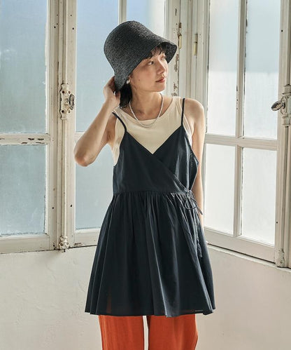 印度卡什米爾吊帶長款束腰襯衫