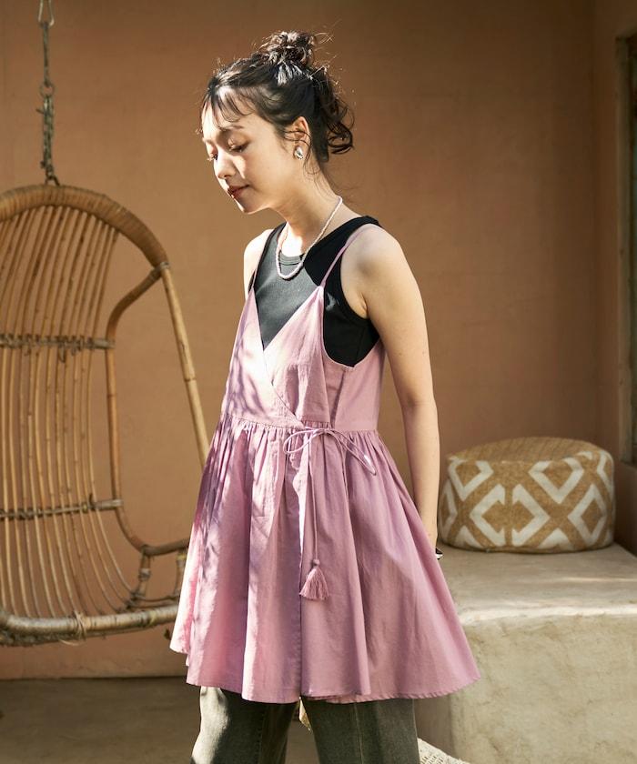 印度卡什米爾吊帶長款束腰襯衫