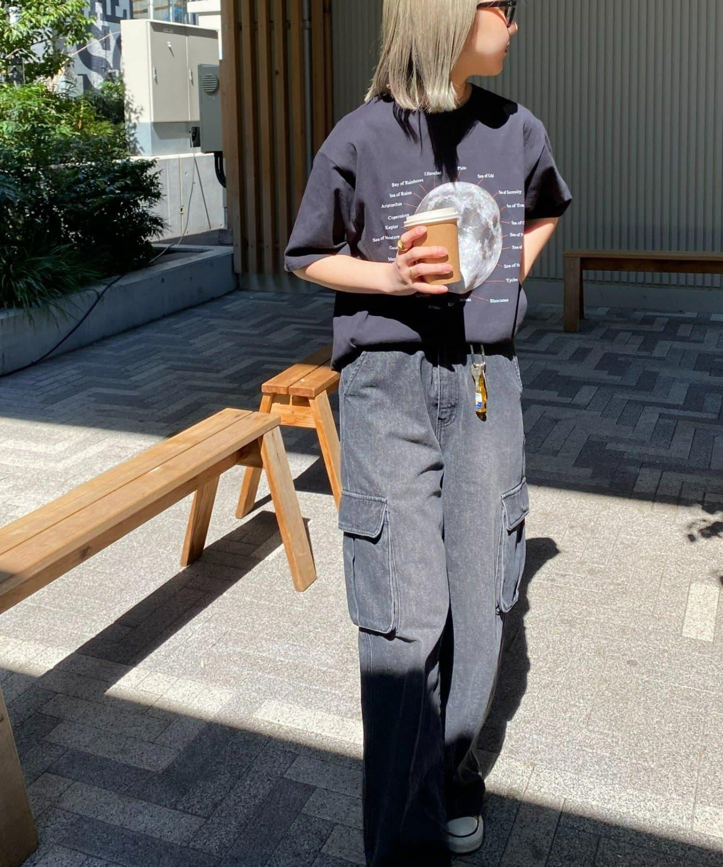 【限定】月球撞擊坑Logo印花T恤