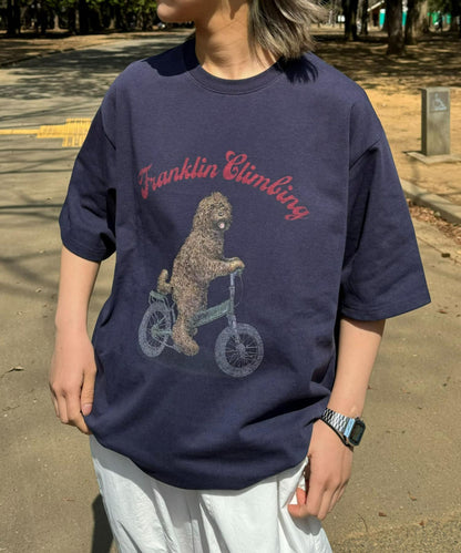 【Franklin Climbing】拉布拉多犬&電動自行車短袖T恤