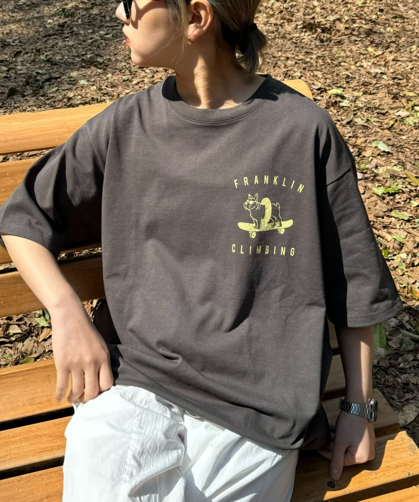 【Franklin Climbing】鬥牛犬滑板短袖T恤