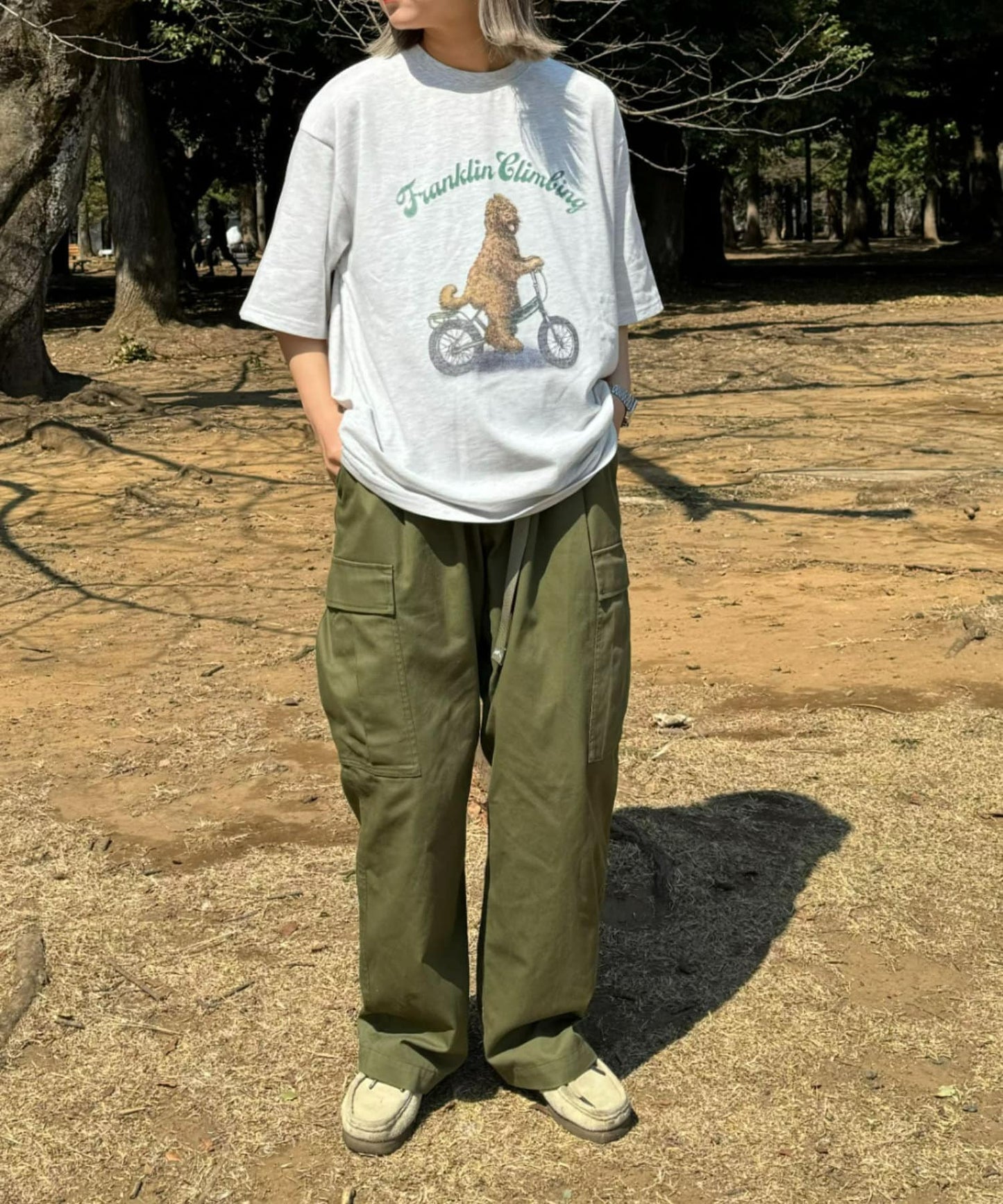 【Franklin Climbing】拉布拉多犬&電動自行車短袖T恤