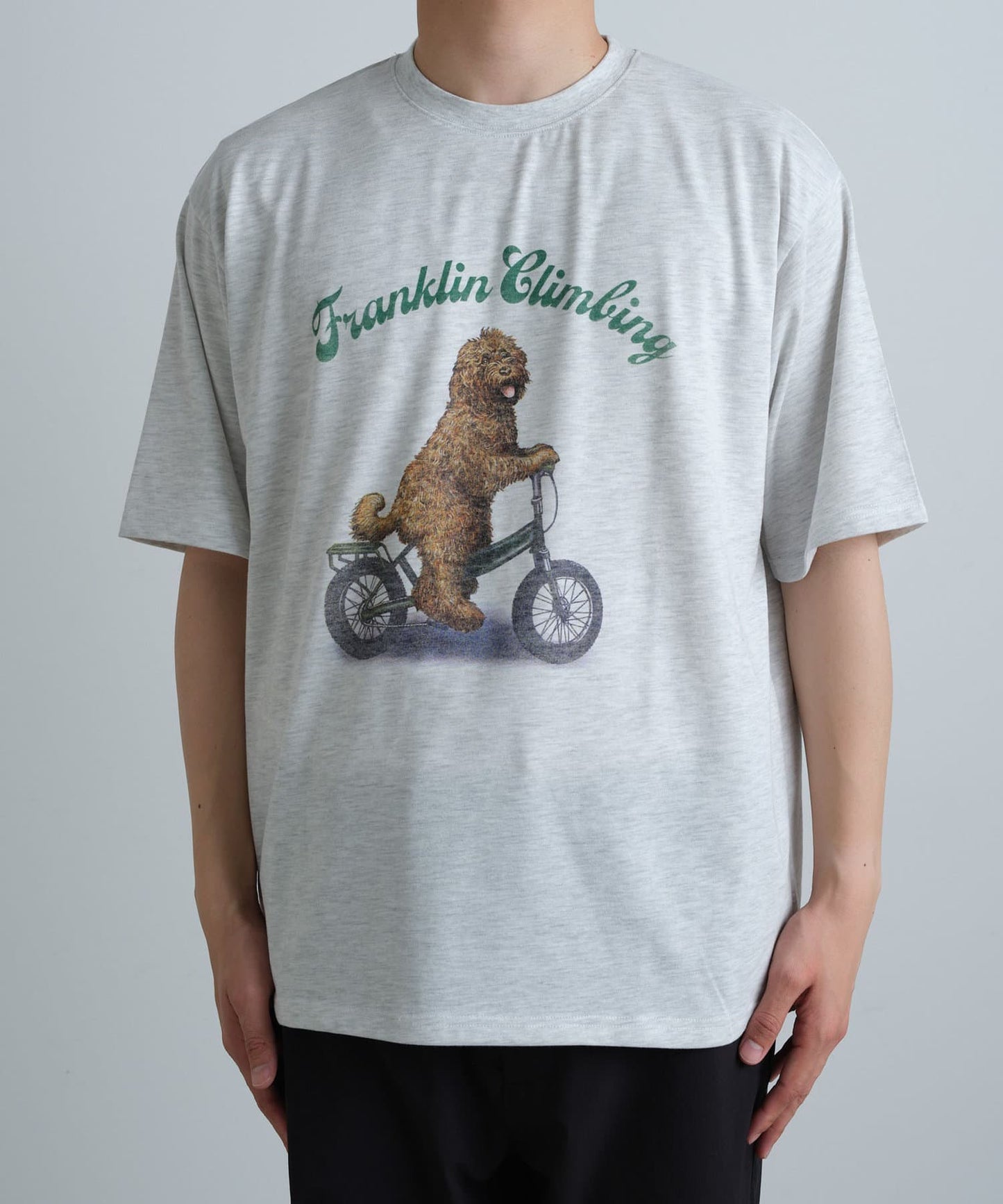 【Franklin Climbing】拉布拉多犬&電動自行車短袖T恤