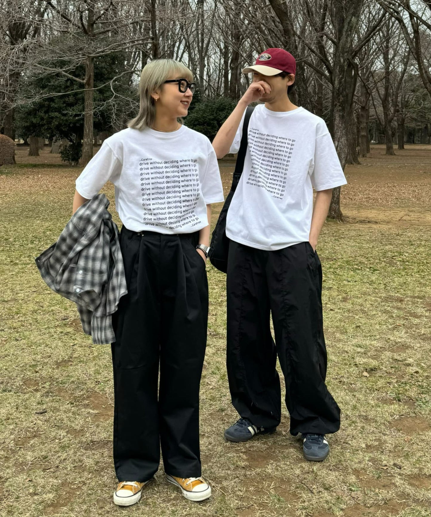 【UNISEX】信息印花短袖T恤