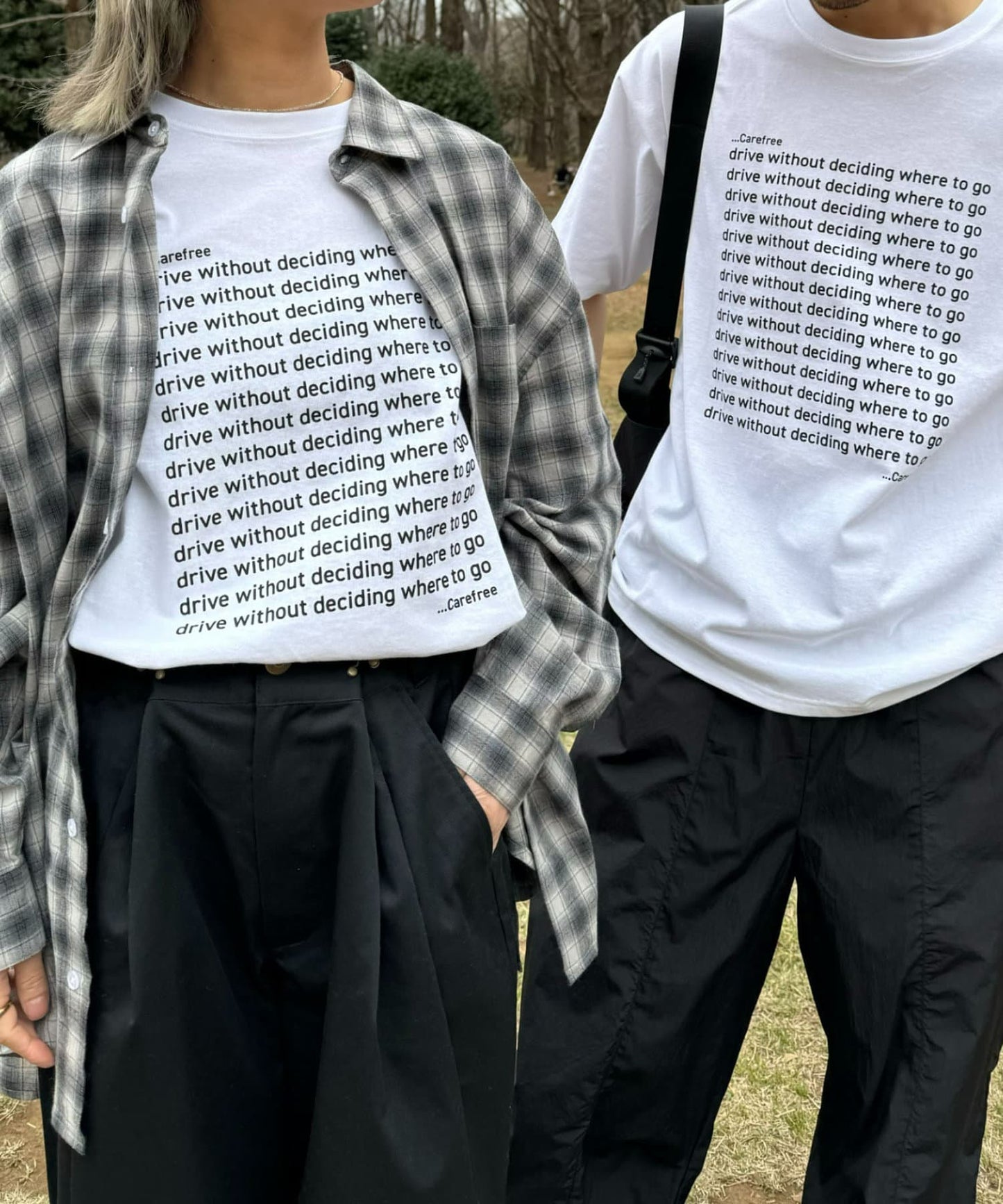 【UNISEX】信息印花短袖T恤