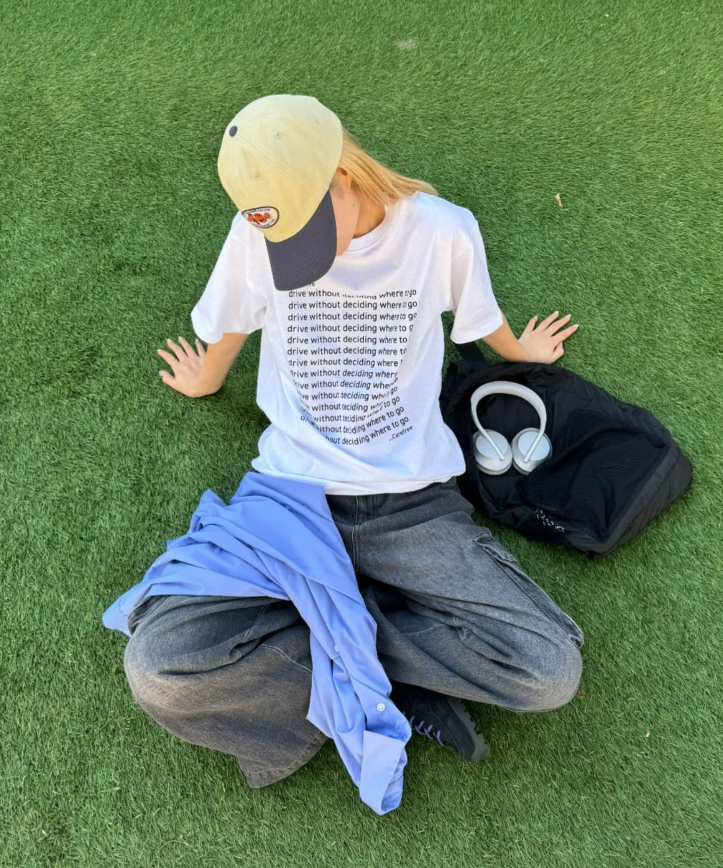 【UNISEX】信息印花短袖T恤