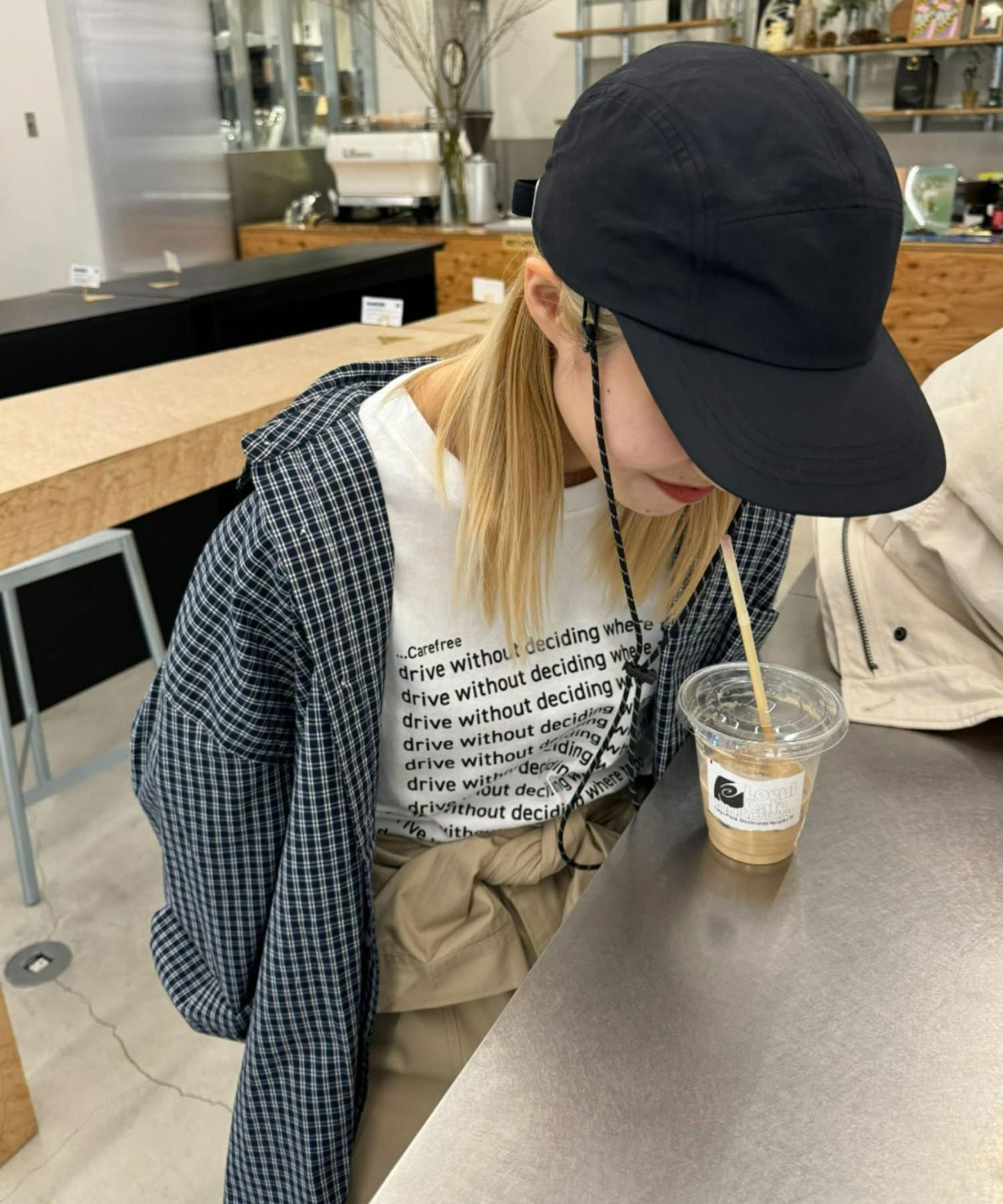 【UNISEX】信息印花短袖T恤