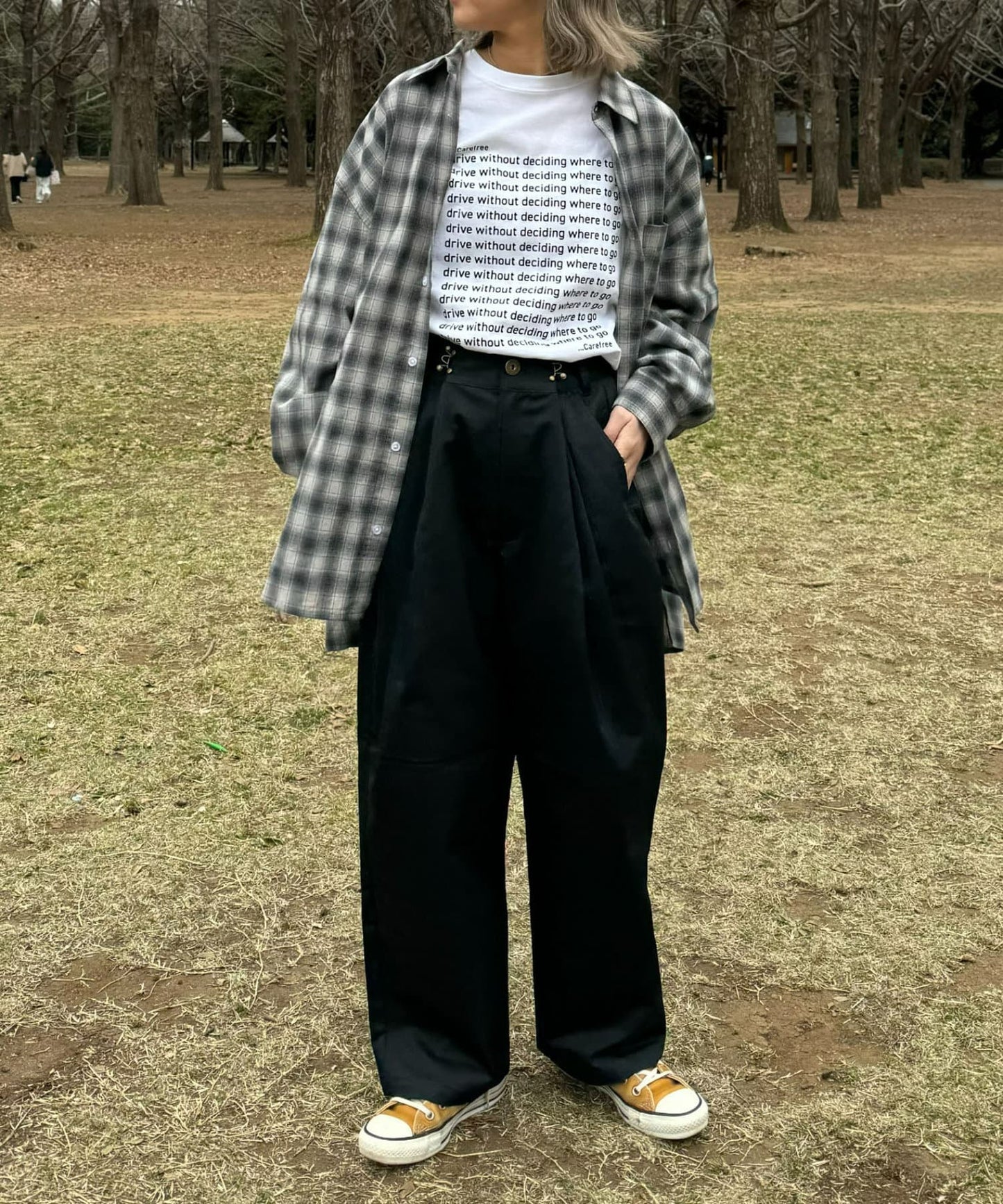 【UNISEX】信息印花短袖T恤