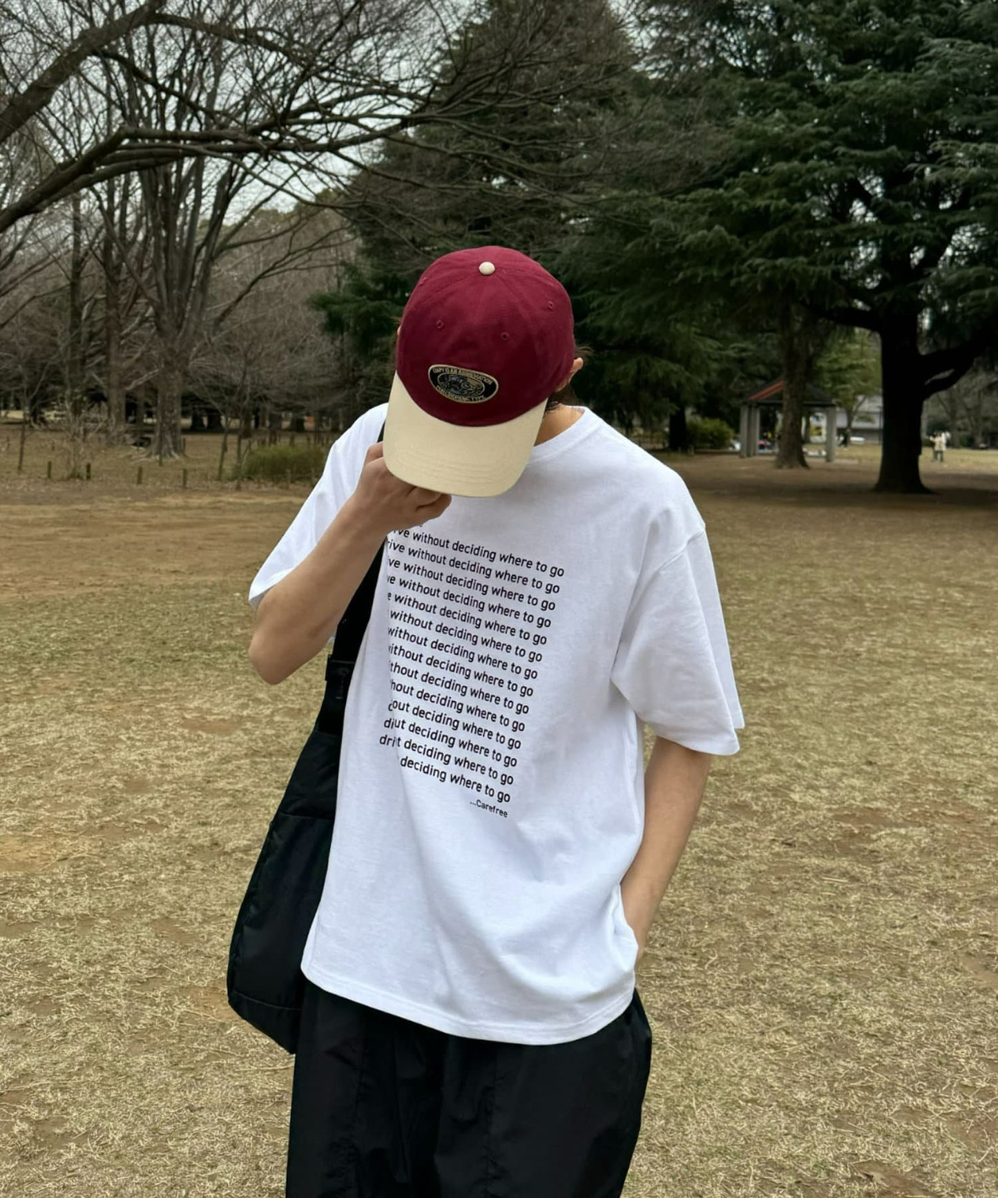 【UNISEX】信息印花短袖T恤
