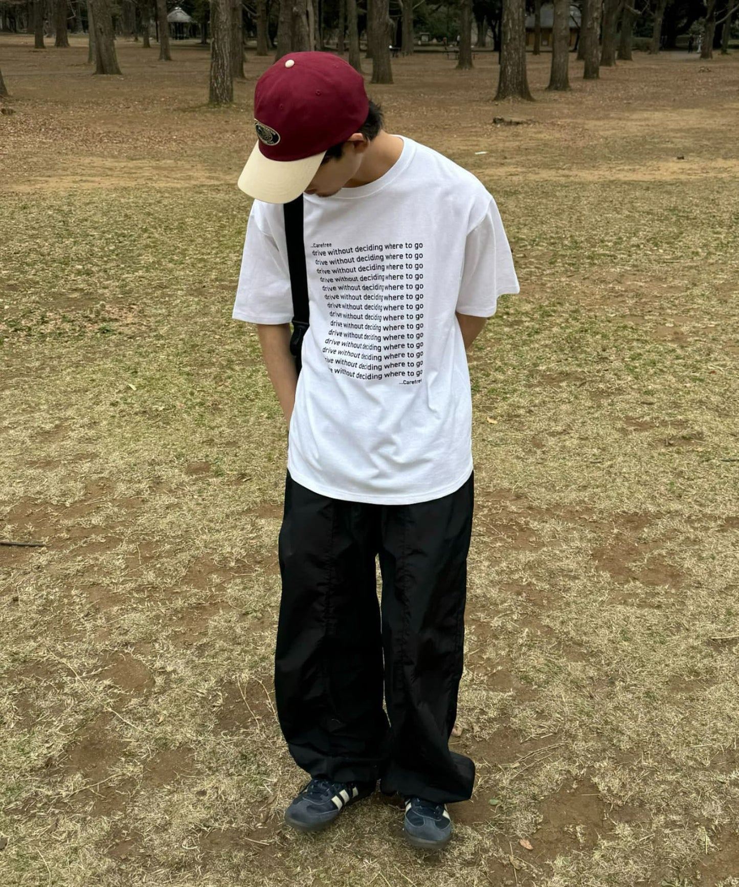 【UNISEX】信息印花短袖T恤