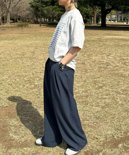 【UNISEX】信息印花短袖T恤