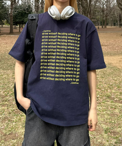 【UNISEX】信息印花短袖T恤