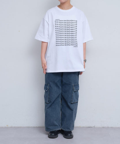 【UNISEX】信息印花短袖T恤