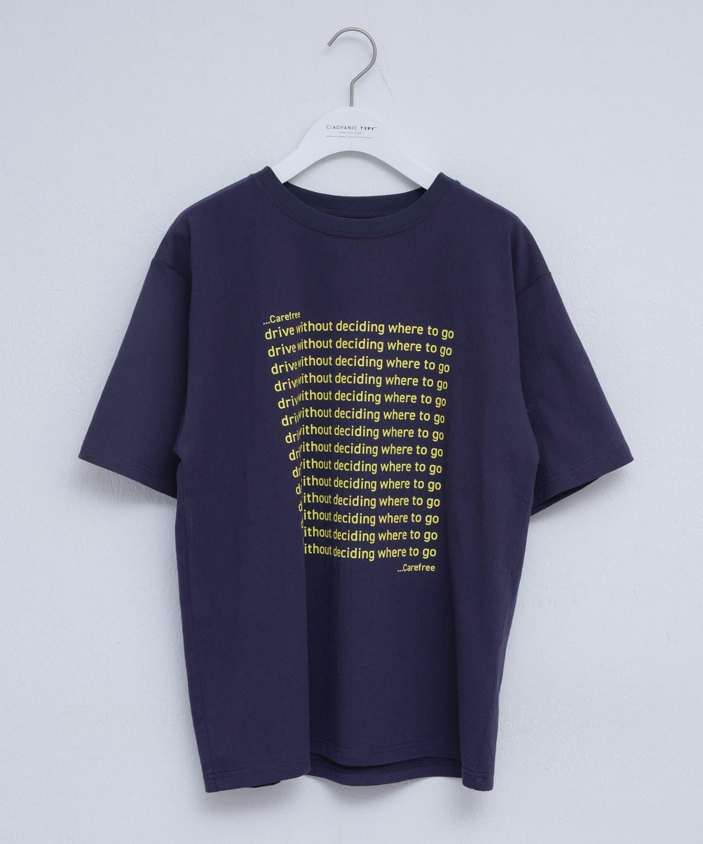 【UNISEX】信息印花短袖T恤