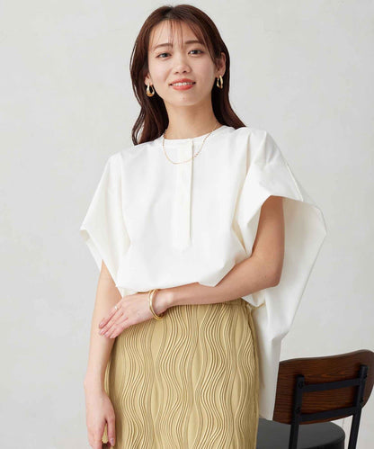 360度彈力肩褶抽繩套頭衫