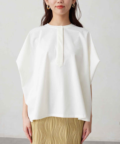 360度彈力肩褶抽繩套頭衫