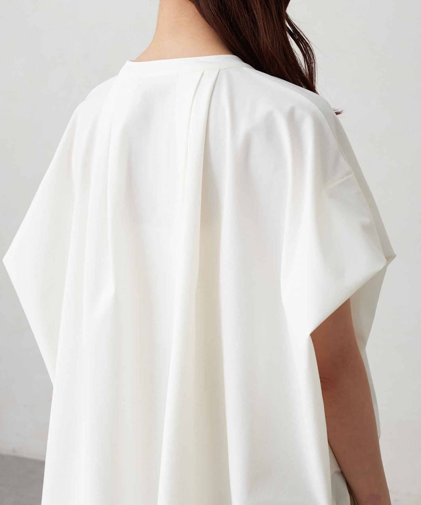 360度彈力肩褶抽繩套頭衫