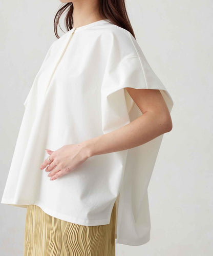 360度彈力肩褶抽繩套頭衫