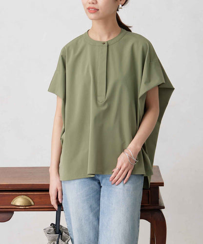 360度彈力肩褶抽繩套頭衫