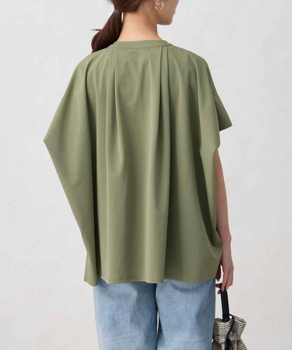 360度彈力肩褶抽繩套頭衫