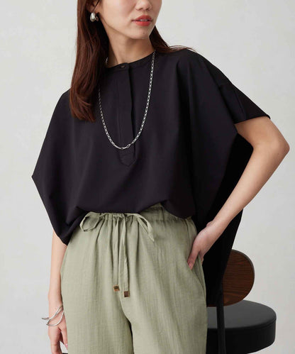 360度彈力肩褶抽繩套頭衫