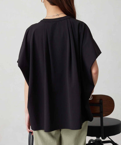 360度彈力肩褶抽繩套頭衫