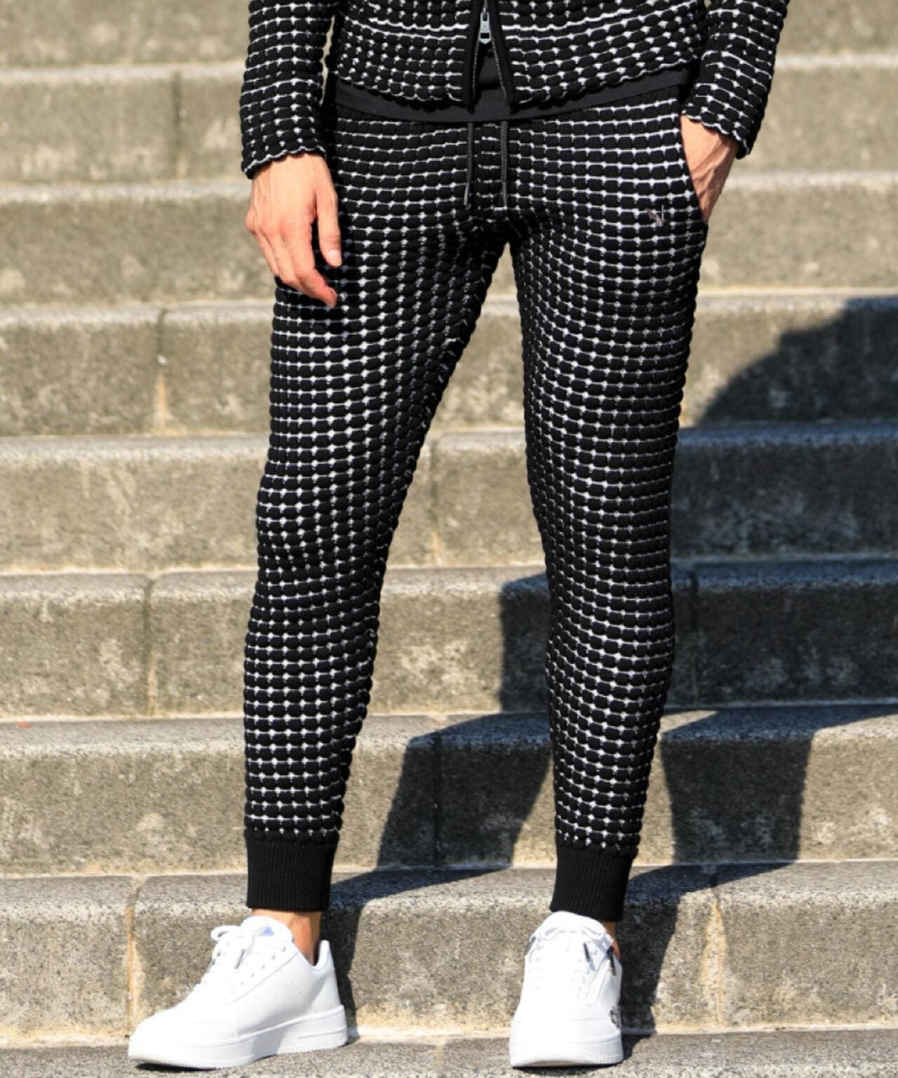 1PIU1UGUALE3 RELAX/ウノピゥ ウノ ウグァーレ トレ リラックス/ ビッグワッフル褲