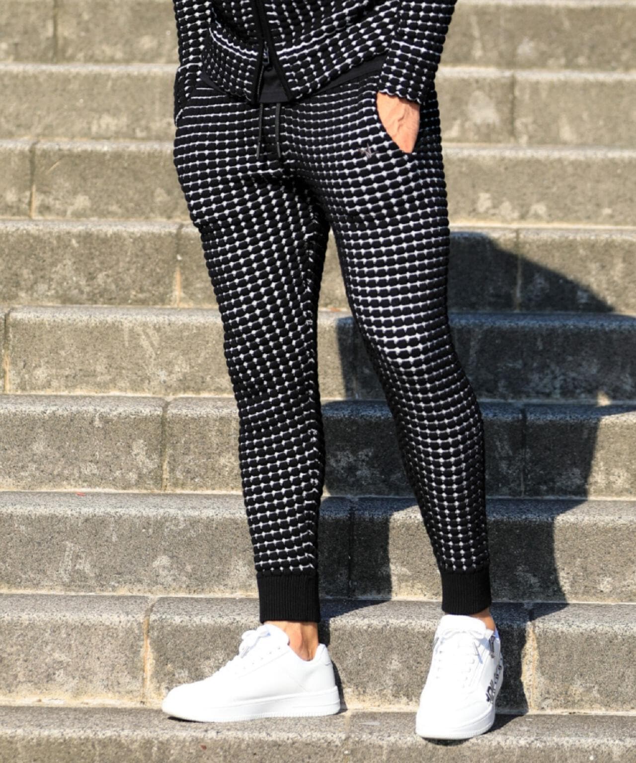 1PIU1UGUALE3 RELAX/ウノピゥ ウノ ウグァーレ トレ リラックス/ ビッグワッフル褲