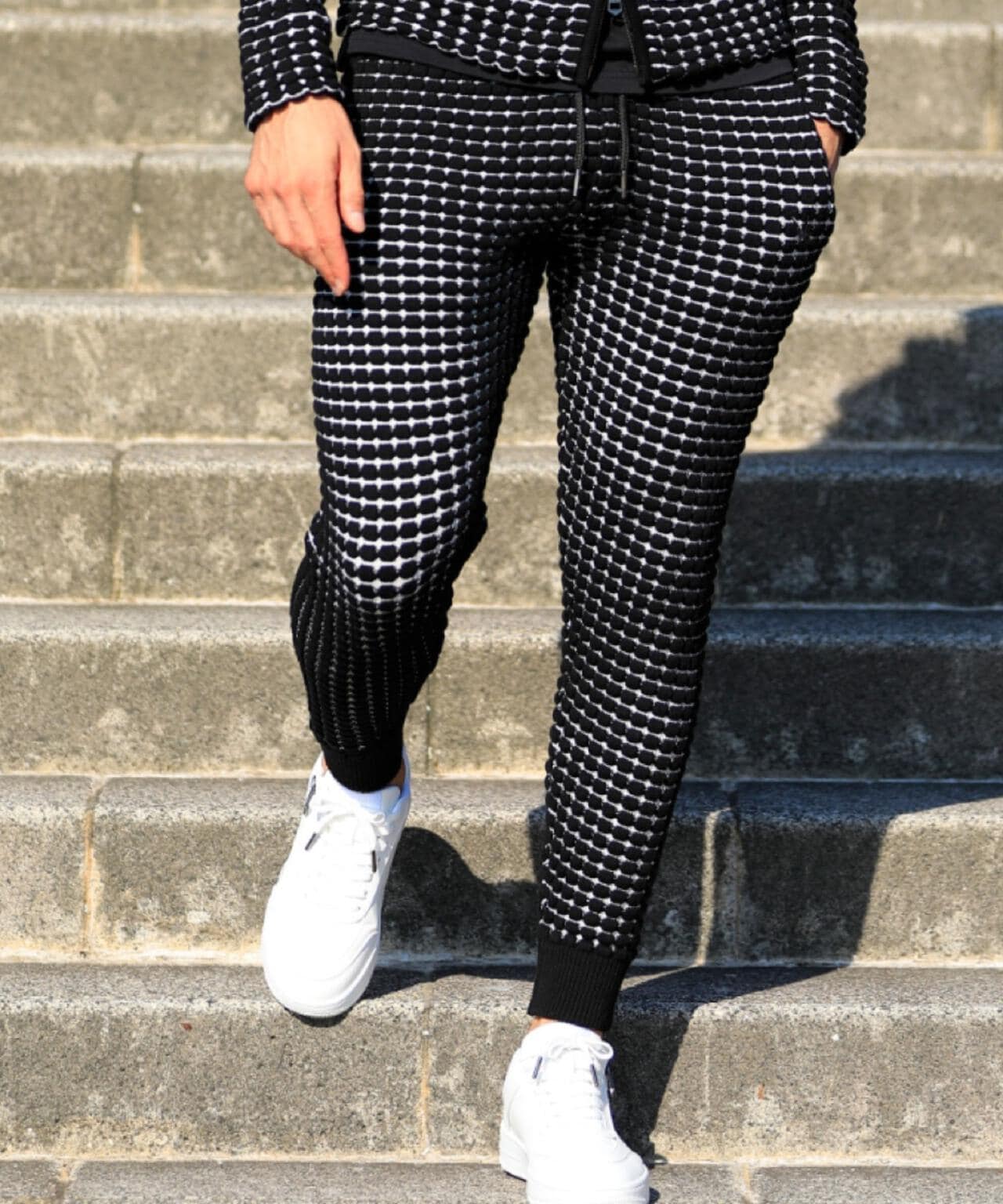 1PIU1UGUALE3 RELAX/ウノピゥ ウノ ウグァーレ トレ リラックス/ ビッグワッフル褲