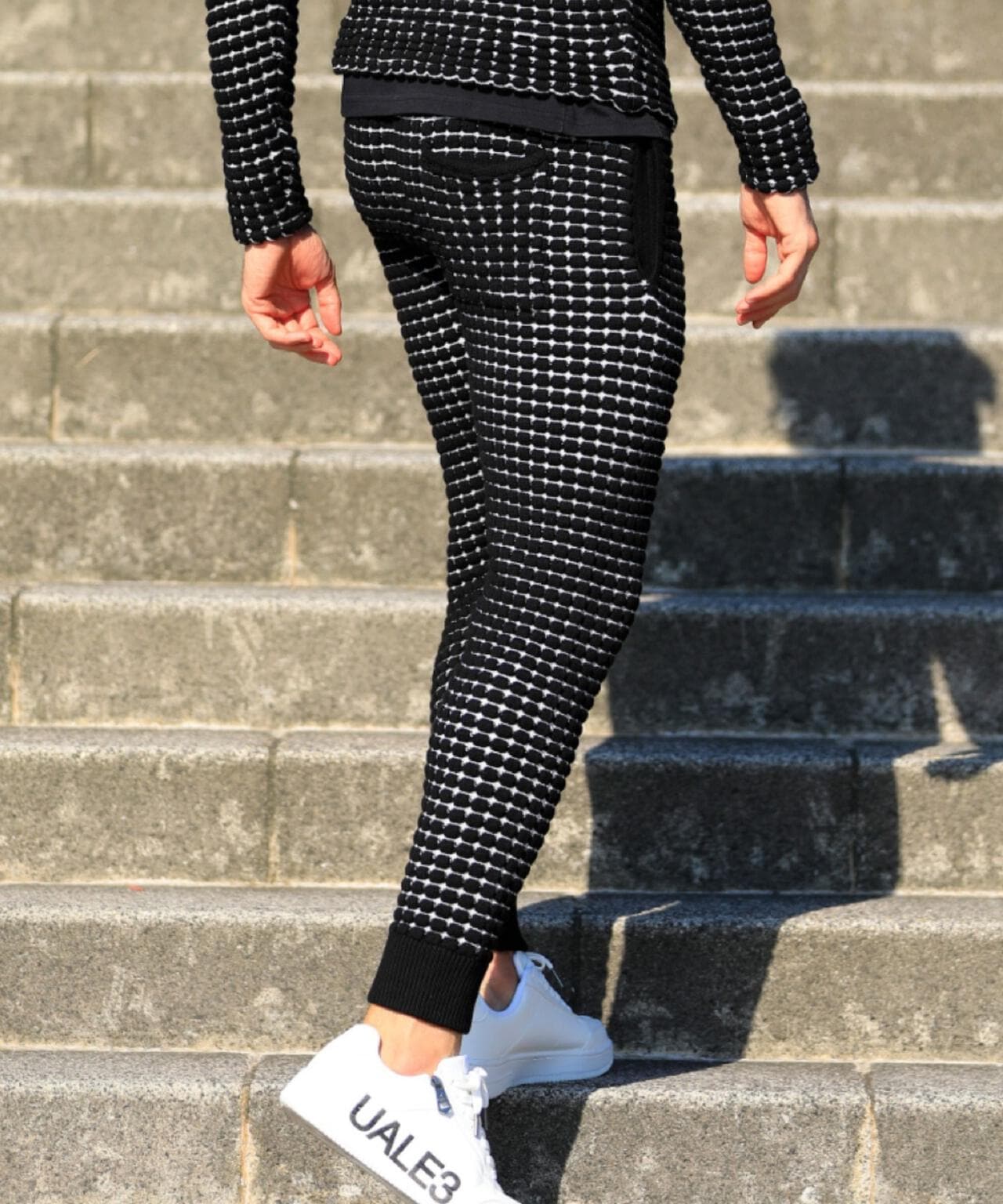 1PIU1UGUALE3 RELAX/ウノピゥ ウノ ウグァーレ トレ リラックス/ ビッグワッフル褲