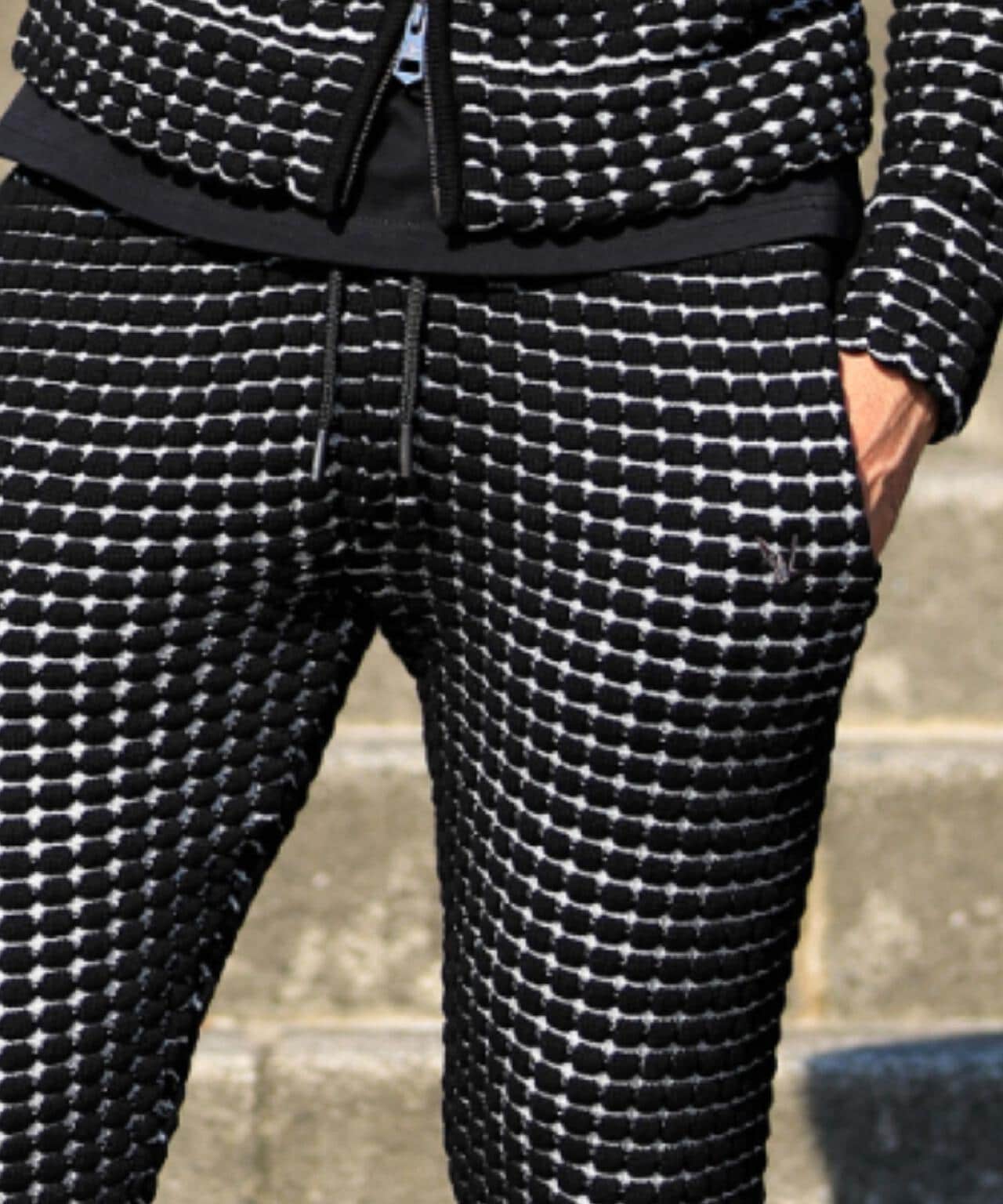 1PIU1UGUALE3 RELAX/ウノピゥ ウノ ウグァーレ トレ リラックス/ ビッグワッフル褲