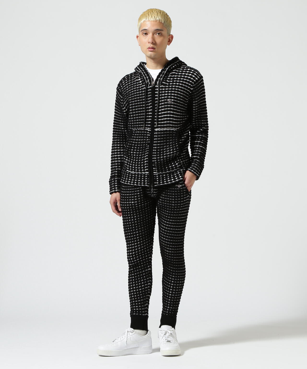 1PIU1UGUALE3 RELAX/ウノピゥ ウノ ウグァーレ トレ リラックス/ ビッグワッフル褲