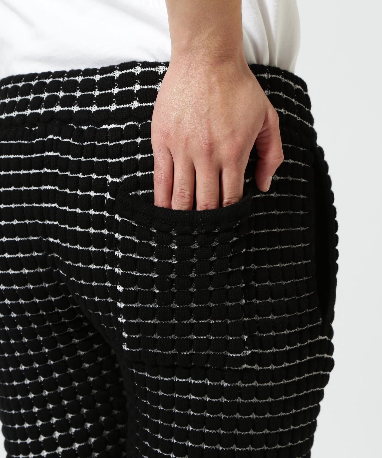 1PIU1UGUALE3 RELAX/ウノピゥ ウノ ウグァーレ トレ リラックス/ ビッグワッフル褲