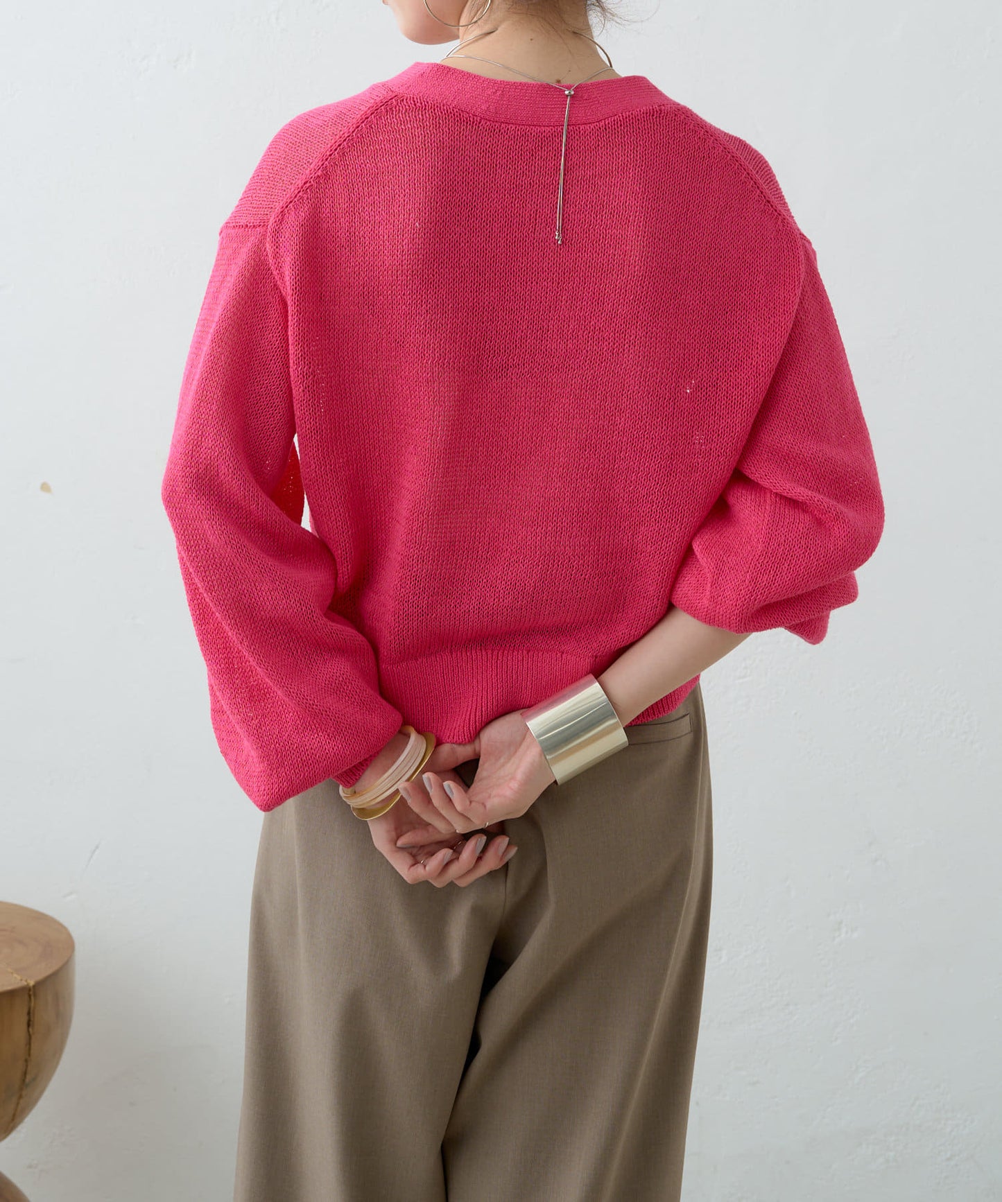 5G幹練棉短款開衫