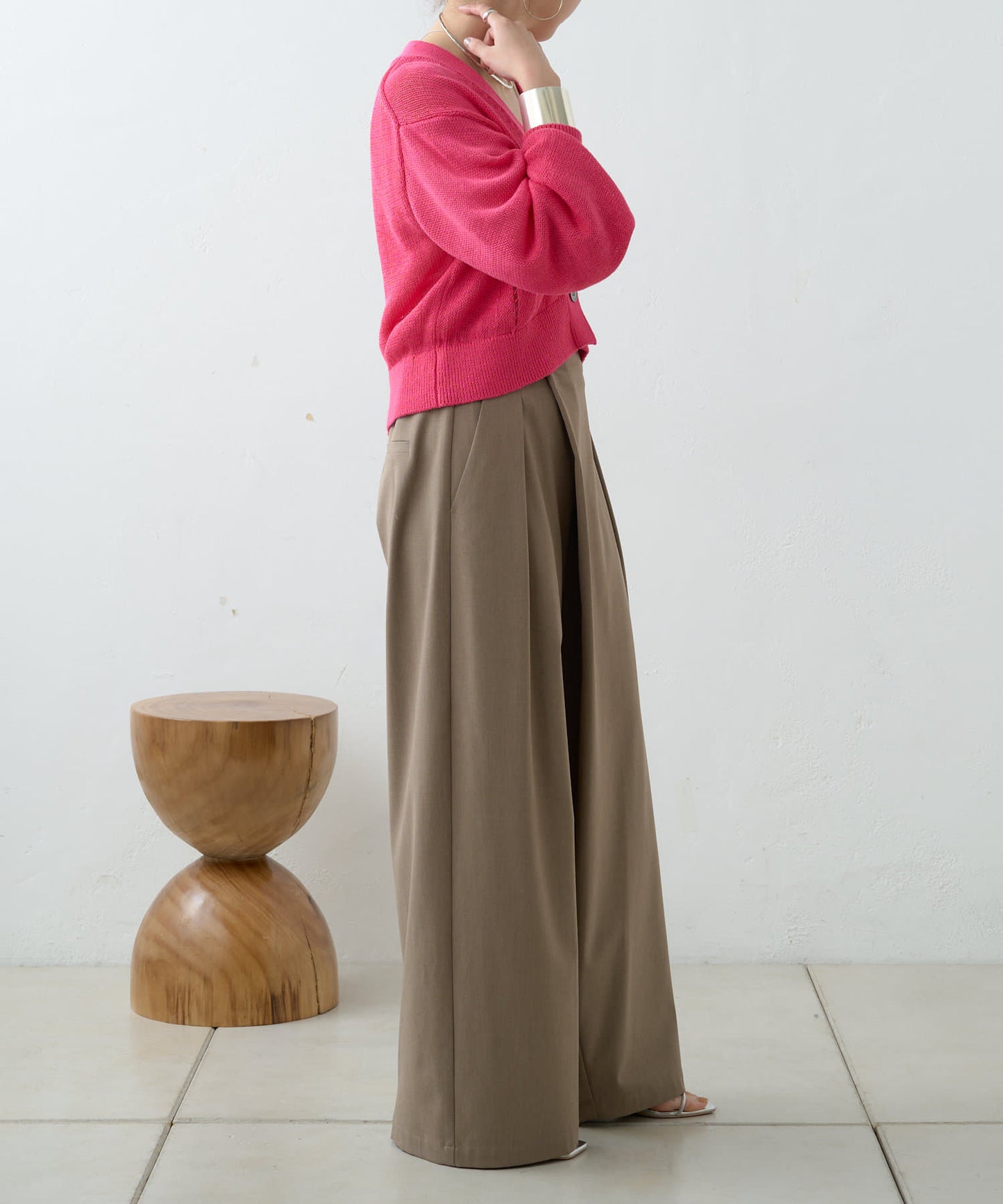 5G幹練棉短款開衫