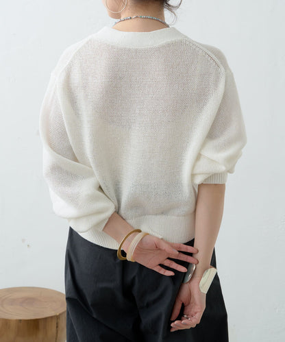 5G幹練棉短款開衫