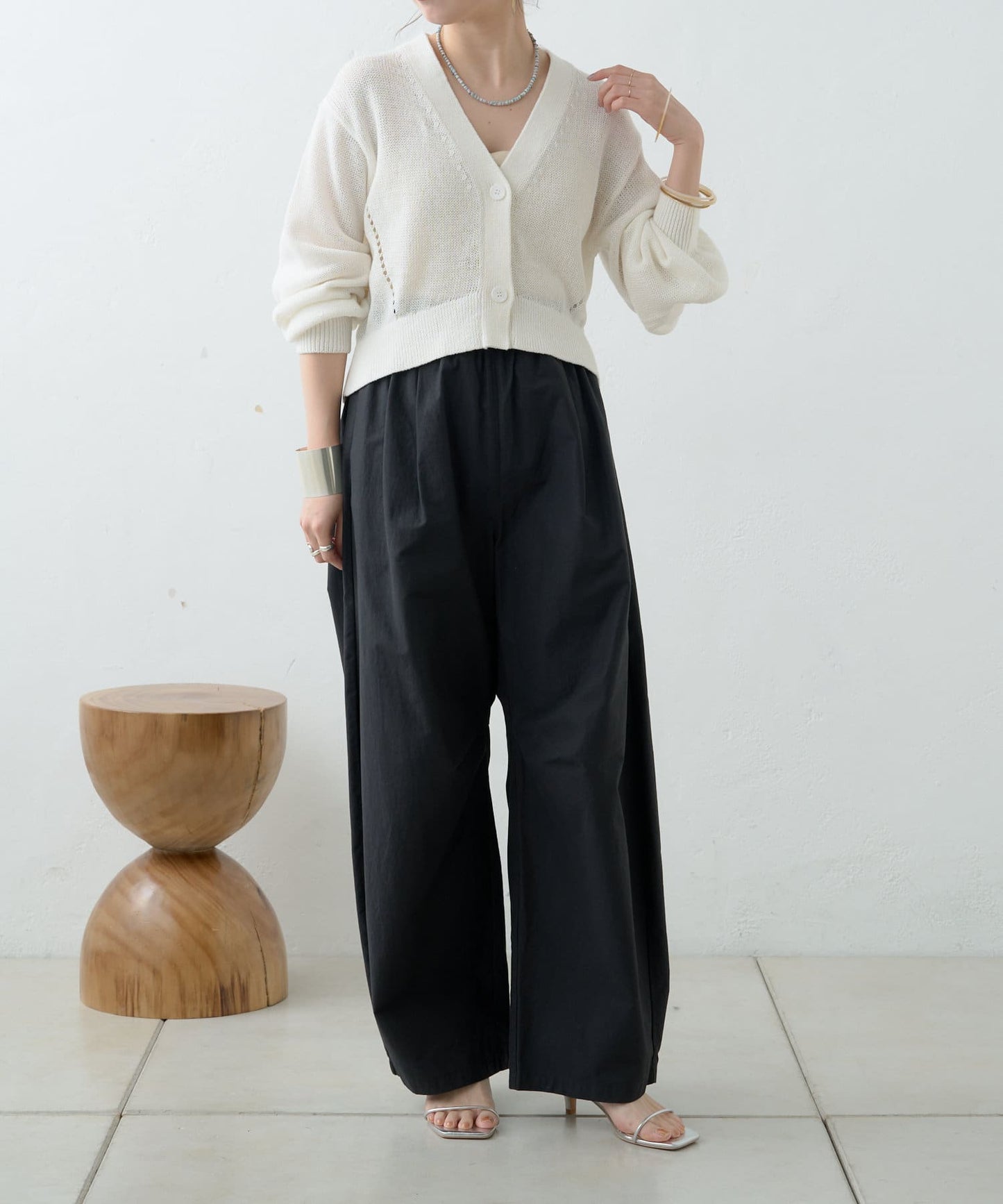 5G幹練棉短款開衫