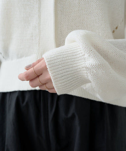 5G幹練棉短款開衫