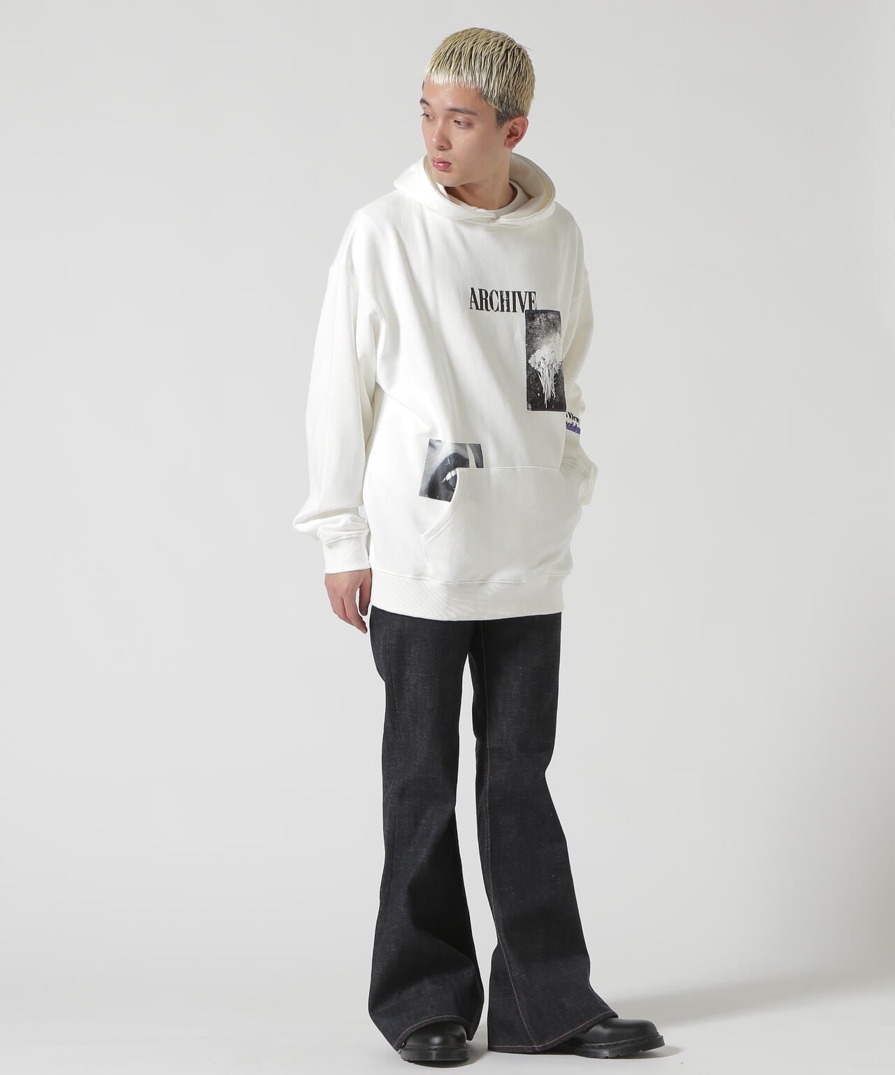 A4A/艾福艾/STITCH SWEAT HOODIE/連帽衛衣