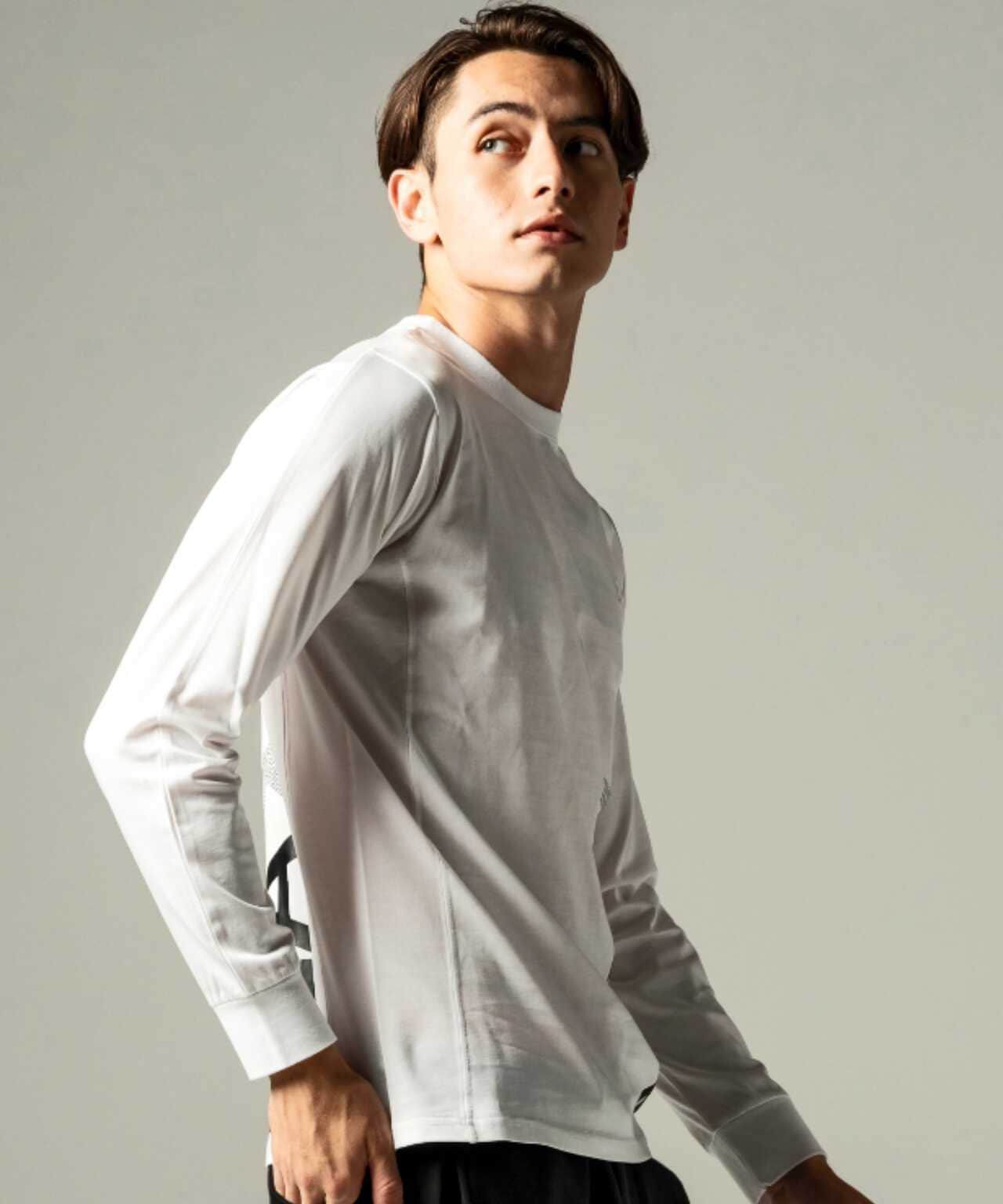 1PIU1UGUALE3 RELAX/豎標長袖T恤