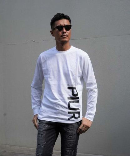 1PIU1UGUALE3 RELAX/豎標長袖T恤